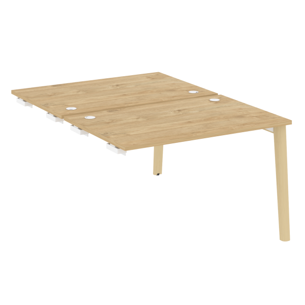 Стол-приставка двойной на деревянных опорах Onix Wood OW.D.SPR-2.8 1180x1635x750