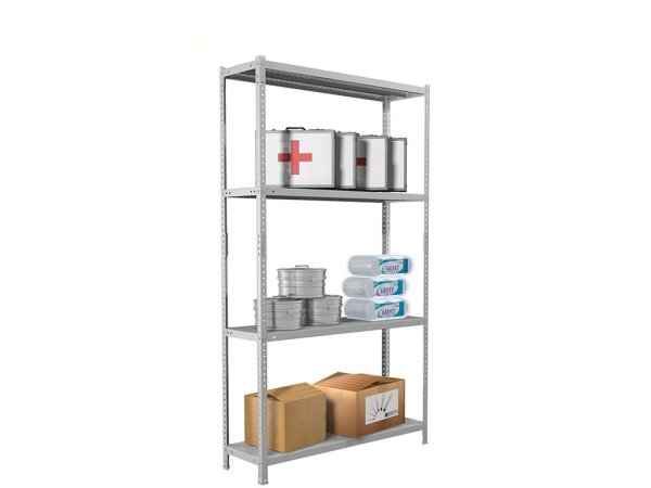 Стеллаж MS Standart 150KD/75x40/4 (Серый)
