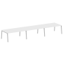 Стол для переговоров (3 столешницы) на А-образном м/к Metal System Style БА.ПРГ-3.5 5400x1235x750