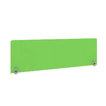 Экран тканевый Style Л.ТЭКР-3 Ткань зеленая/крепление серое 1380x22x450