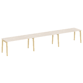 Рабочая станция на деревянных опорах Onix Wood OW.RS-3.4.7 4740x720x750