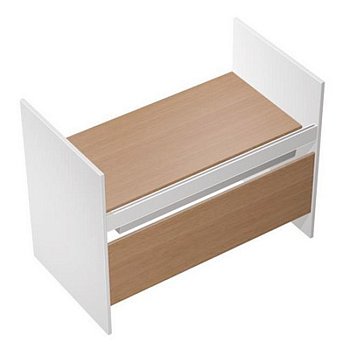 Стол письменный на высоких опорах ДСП c ProSystem Profiquadro КВ 1210 БВ 1250x806x1114