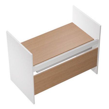 Стол письменный на высоких опорах ДСП c ProSystem Profiquadro КВ 1212 БВ 1650x806x1114 (Белый премиум / Вишня скандинавская)