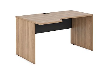 Стол криволинейный левый на ДСП опорах, гл. EVOLUTION 120 (1200х900х750)