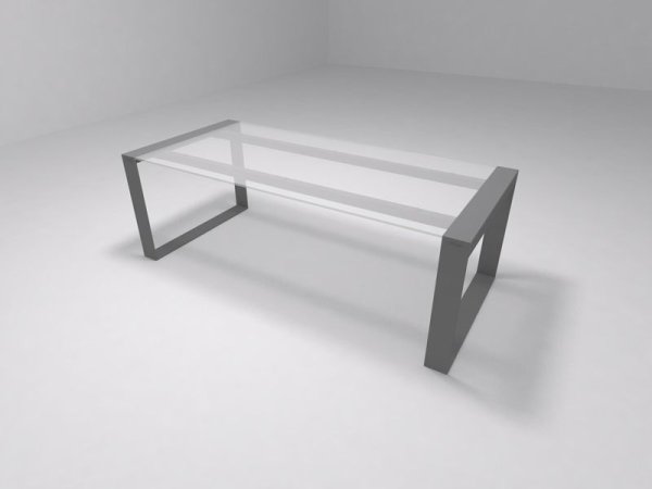 Стол для переговоров, столешница стекло Brix BR.00.33 2600x750x1200 (СтеклоСерый)