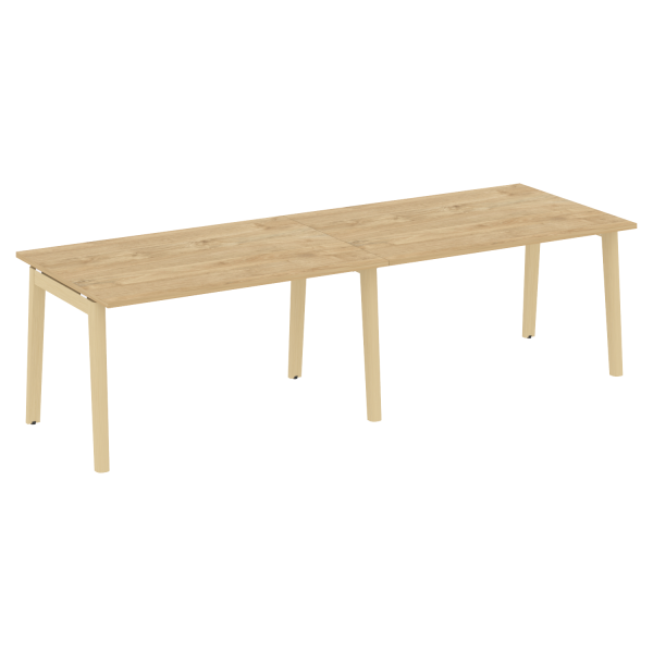 Стол переговорный на деревянных опорах Onix Wood OW.PRG-2.3 2760x980x750