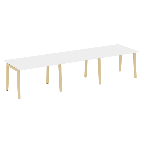Стол переговорный на деревянных опорах Onix Wood OW.PRG-3.2 3540x980x750