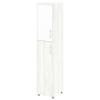 Шкаф для документов узкий со стеклом белым LT.SU-1.7 R (L) white