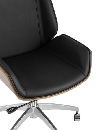 Кресло офисное TopChairs Crown, черное УЦЕНКА (Компьютерное кресло Crown черный)