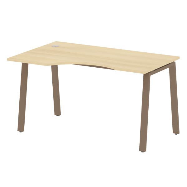 Стол криволинейный левый Metal System Style БА.СА-2 Л 1400x900x750