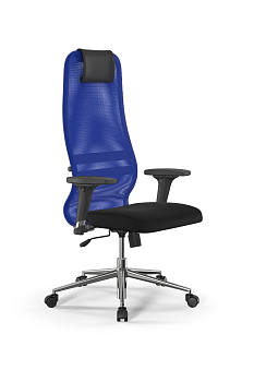 Кресло для руководителя Метта Sit 8 B1-8D - X1+UMF(X1) /Uh00/Wh00/D02P(M09.B23.G18.W01)