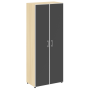 Шкаф для документов со стеклом черным LT.ST-1.10 R black