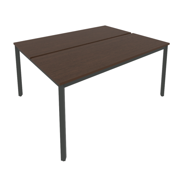 Рабочая станция на металлокаркасе Slim С.СП-6.2 1580x1235x750 (Венге Цаво/Антрацит металл)
