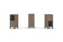 Набор стеллажа 2-х сторонний, 2 яруса SN.NSD-211 (387х400х881)