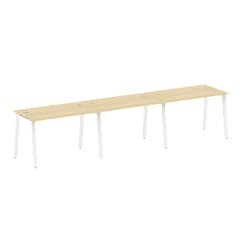 Рабочая станция на 3 рабочих места на А-образном м/к Metal System Style БА.СМ-3.2 3600x720x750
