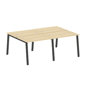 Рабочая станция на 4 рабочих места на А-образном м/к Metal System Style БА.СМ-4.1 2000x1475x750