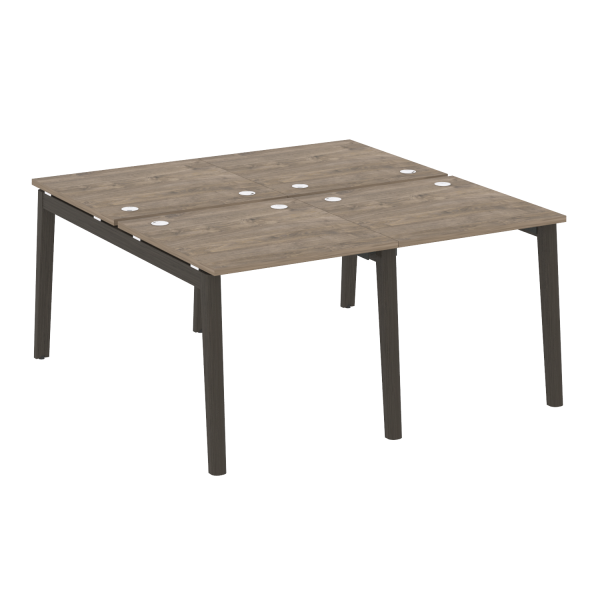 Рабочая станция на деревянных опорах Onix Wood OW.D.RS-4.0.8 1560x1635x750