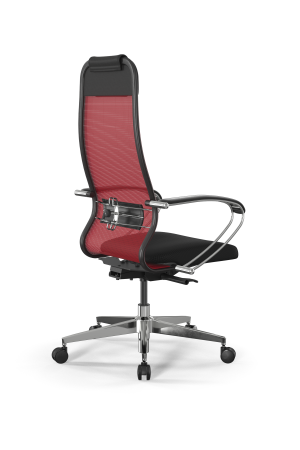 Кресло для руководителя Метта SynchroSit 10 B1-111K - X2+UMF(X1) /Ub00/Wh00/K1cL(M23.B22.G18.W03) (Красный | Черный)