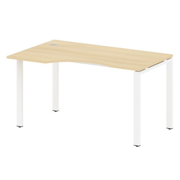 Стол криволинейный левый Metal System Style БП.СА-2 Л 1400x900x750