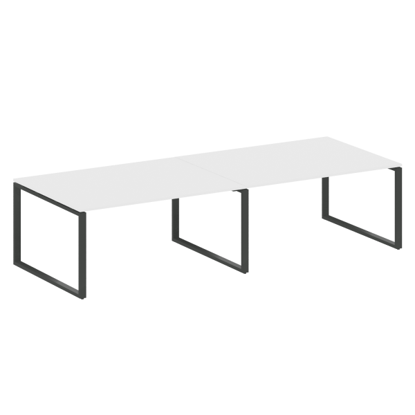 Переговорный стол 2 столешницы Metal System Style БО.ПРГ-2.4 3200x1235x750