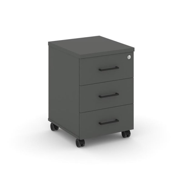 Тумба мобильная 3 ящика стандартные колеса SN.TM-002 (416х460х611)