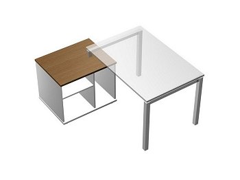 Тумба опорная стола Profiquadro КВ 230 БВ 762x604x632