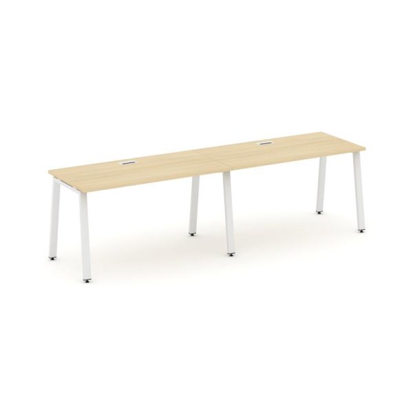 Рабочая станция 1 сторонняя SN-6A.ORS-013 (2760х700х750) (Акация Лорка/Металл Белый)