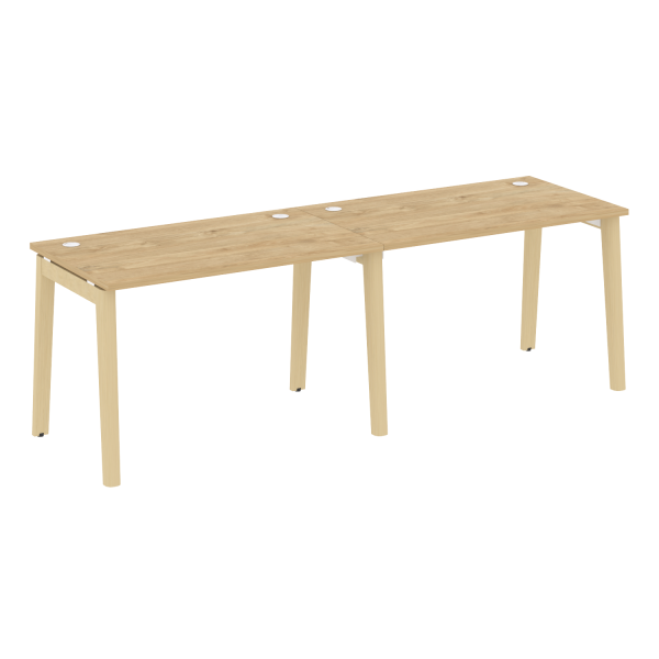 Рабочая станция на деревянных опорах Onix Wood OW.RS-2.2.7 2360x720x750