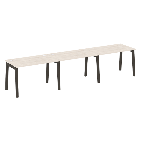 Рабочая станция на деревянных опорах Onix Wood OW.RS-3.2.7 3540x720x750