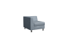 Секция с подлокотником одноместная правая PR.SP-1 (R)