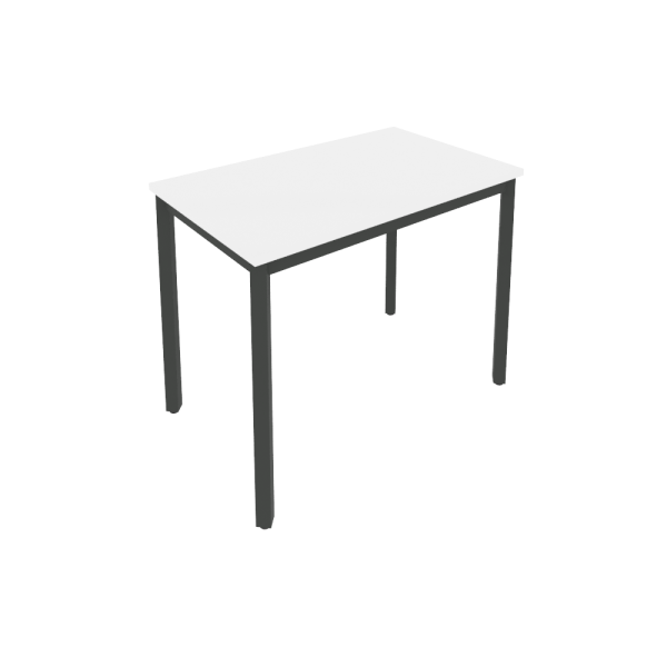 Стол письменный на металлокаркасе Slim С.СП-3.1 980x600x750 (Белый/Антрацит металл)