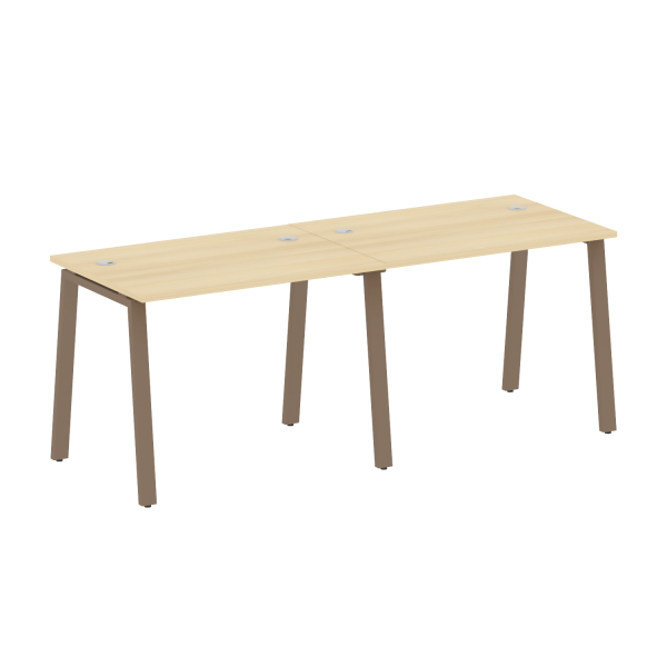 Рабочая станция на 2 рабочих места на А-образном м/к Metal System Style БА.СМ-2.1 2000x720x750