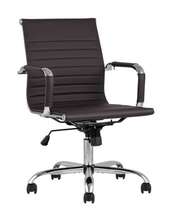 Кресло офисное TopChairs City S коричневое (Компьютерное кресло City коричневый)