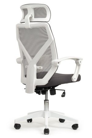 Офисное кресло Oliver RCH W-203AC Белый пластик | Серый (Серый | Белый)