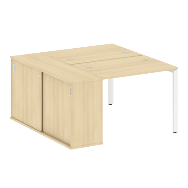 Рабочая станция с опорным шкафом-купе Metal System Style БП.РС-СШК-1.1 1410x1475x750