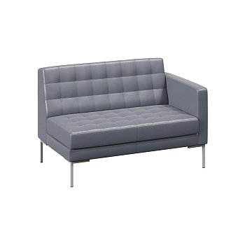 Секция с подлокотником двухместная FR-SP-02 (L)
