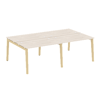 Рабочая станция на деревянных опорах Onix Wood OW.D.RS-4.2.7 2360x1475x750