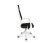 Кресло офисное / IQ / (white+black) белый пластик / черная ткань