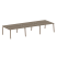 Рабочая станция на 6 рабочих места на А-образном м/к Metal System Style БА.СМ-6.3 4200x1475x750