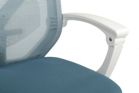 Офисное кресло Oliver RCH W-203AC Белый пластик | Синий (Белый | Синий)
