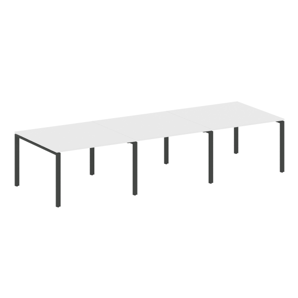 Переговорный стол 3 столешницы Metal System Style БП.ПРГ-3.2 3600x1235x750
