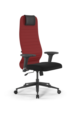 Кресло для руководителя Метта Sit 8 B1-10D - UMF(X1) /Uh02/Wh00/D02P(M09.B11.G19.W02) (Красный | Черный)