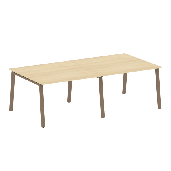 Стол для переговоров (2 столешницы) на А-образном м/к Metal System Style БА.ПРГ-2.2 2400x1235x750