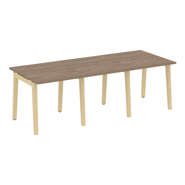 Стол переговорный на деревянных опорах Onix Wood OW.PRG-3.0 2340x980x750