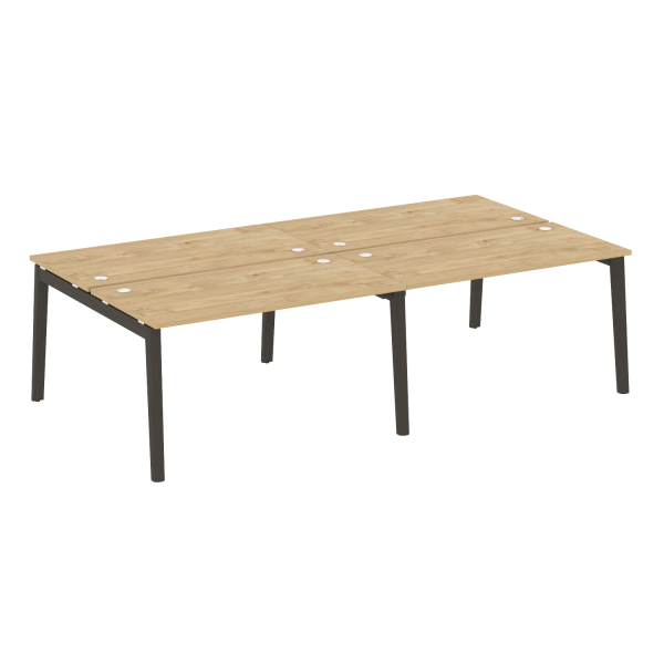 Рабочая станция на деревянных опорах Onix Wood OW.D.RS-4.3.7 2760x1475x750