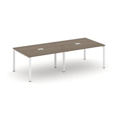 Стол переговорный SN-6P.SPRG-044 (3160х1180х750) (Вяз Благородный/Металл Белый)