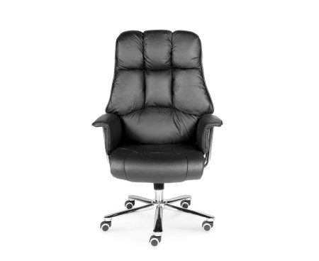 Президент / сталь + хром / черная  кожа (Черный)