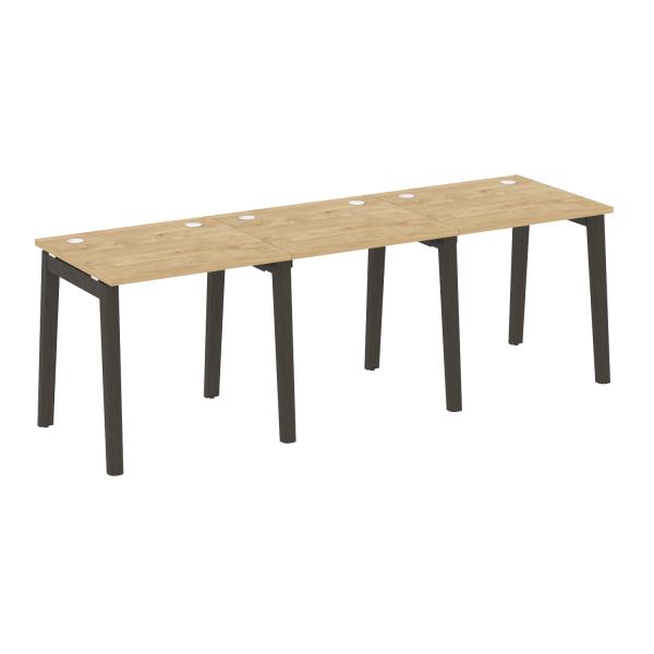 Рабочая станция на деревянных опорах Onix Wood OW.RS-3.0.7 2340x720x750