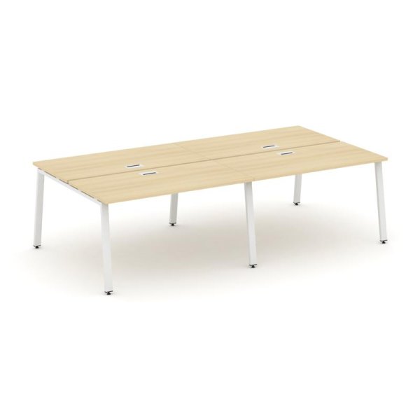 Рабочая станция 2-х сторонняя SN-6A.DRS-054 (3160х1632х750) (Акация Лорка/Металл Белый)