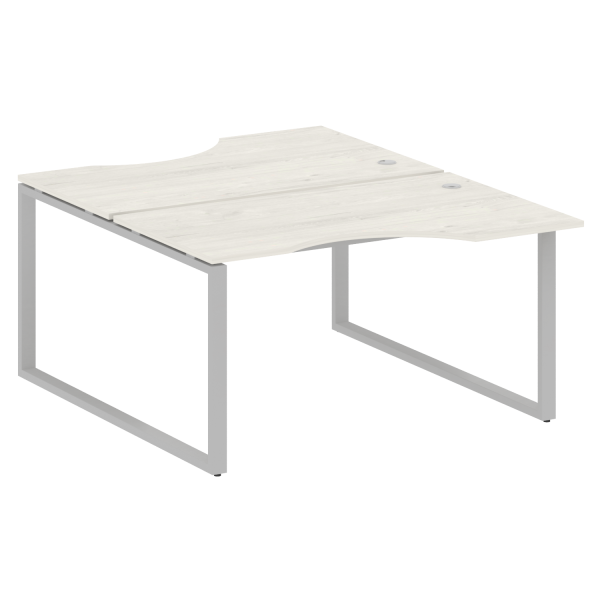 Рабочая станция криволинейная Metal System Style БО.РАС-СА-2.2 1400x1835x750 (Дуб Наварра/Серый металл)